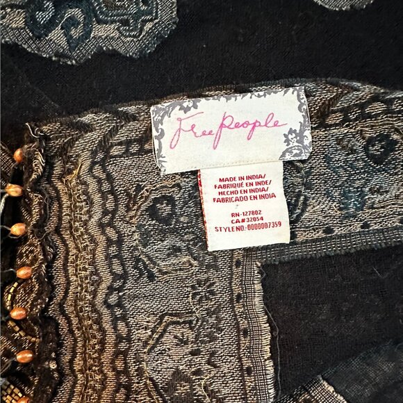 Freepeople beaded fringe scarf - Picture 4 of 4